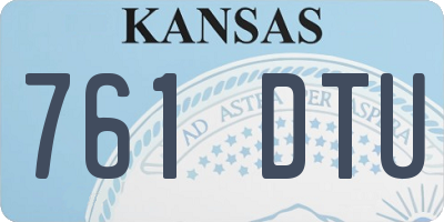 KS license plate 761DTU