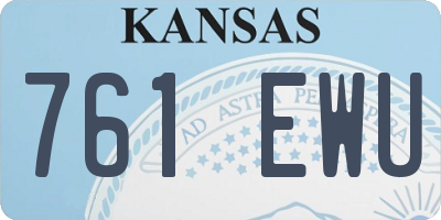 KS license plate 761EWU