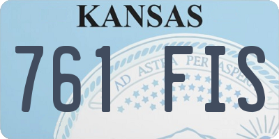 KS license plate 761FIS