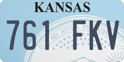 KS license plate 761FKV