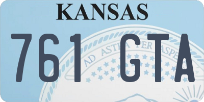 KS license plate 761GTA