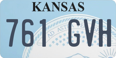 KS license plate 761GVH