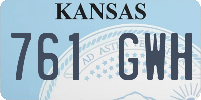 KS license plate 761GWH