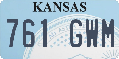 KS license plate 761GWM