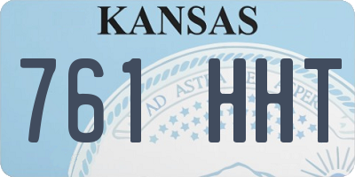 KS license plate 761HHT