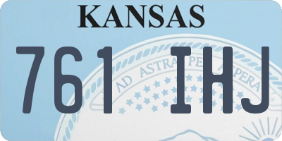 KS license plate 761IHJ