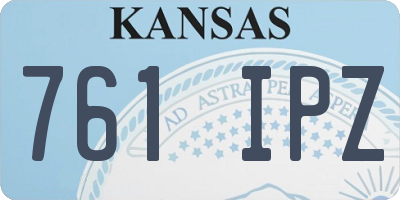 KS license plate 761IPZ