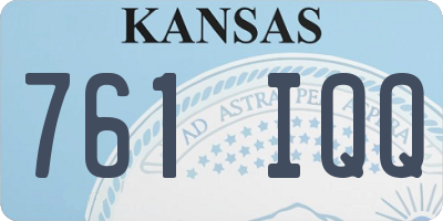KS license plate 761IQQ