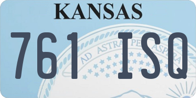 KS license plate 761ISQ