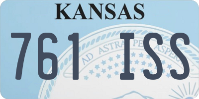 KS license plate 761ISS