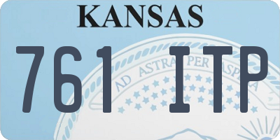 KS license plate 761ITP