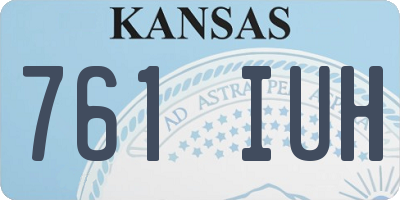 KS license plate 761IUH