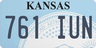 KS license plate 761IUN
