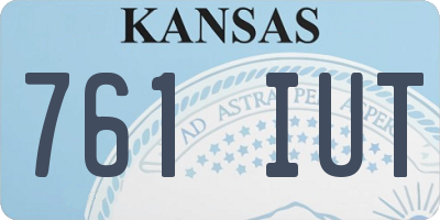 KS license plate 761IUT