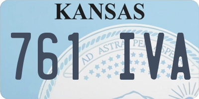 KS license plate 761IVA