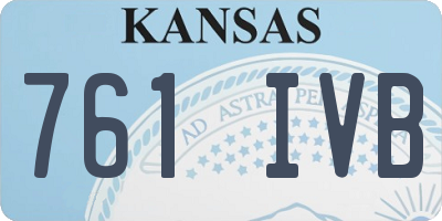 KS license plate 761IVB