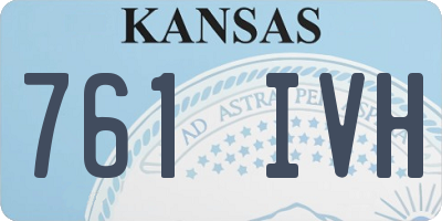 KS license plate 761IVH
