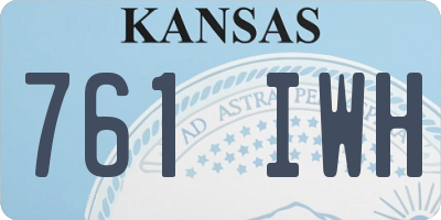 KS license plate 761IWH