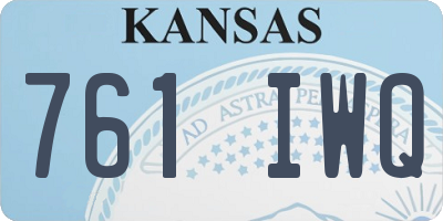 KS license plate 761IWQ