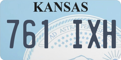 KS license plate 761IXH