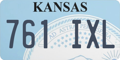 KS license plate 761IXL