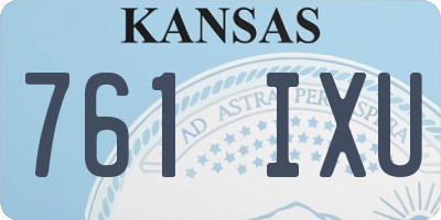 KS license plate 761IXU