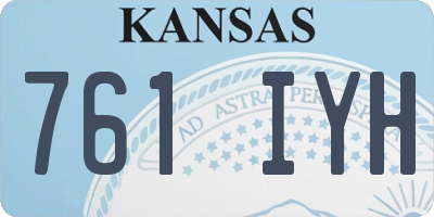 KS license plate 761IYH