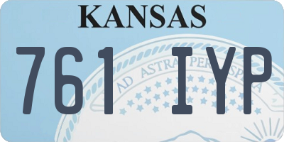 KS license plate 761IYP