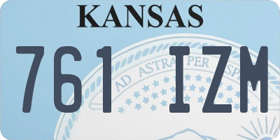 KS license plate 761IZM