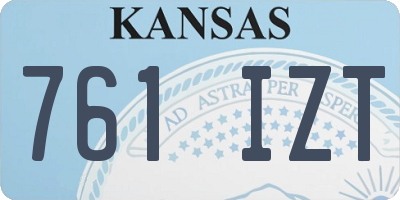 KS license plate 761IZT