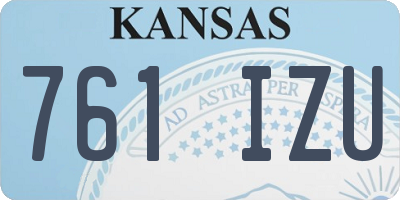 KS license plate 761IZU