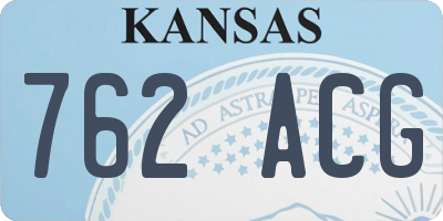 KS license plate 762ACG