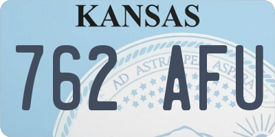 KS license plate 762AFU
