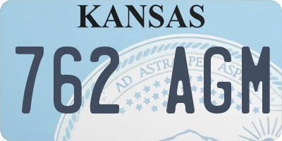 KS license plate 762AGM