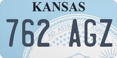 KS license plate 762AGZ