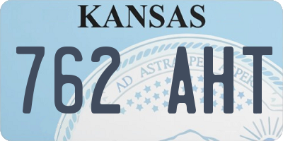 KS license plate 762AHT