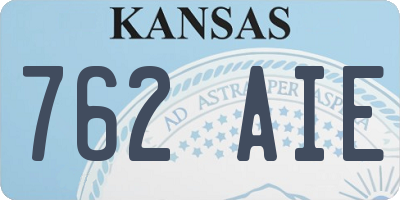 KS license plate 762AIE
