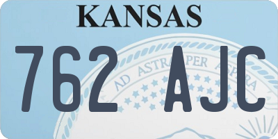 KS license plate 762AJC
