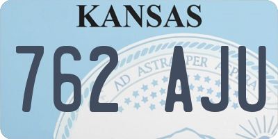 KS license plate 762AJU
