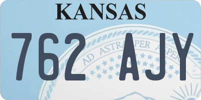 KS license plate 762AJY