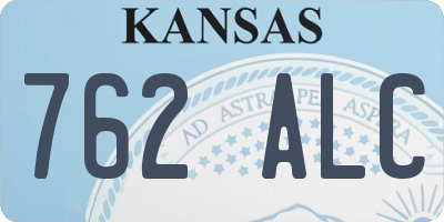 KS license plate 762ALC