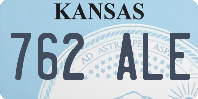 KS license plate 762ALE