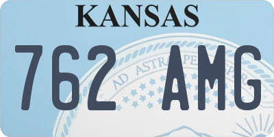KS license plate 762AMG