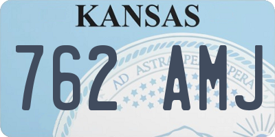KS license plate 762AMJ