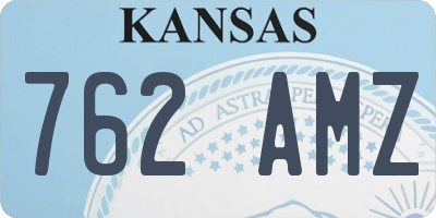 KS license plate 762AMZ