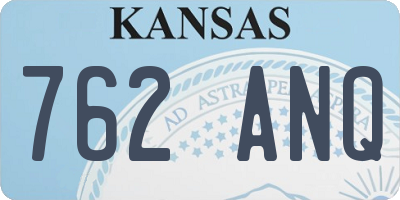 KS license plate 762ANQ