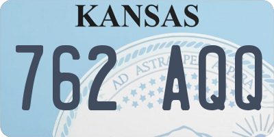 KS license plate 762AQQ
