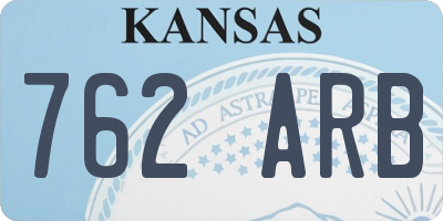 KS license plate 762ARB
