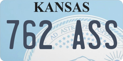 KS license plate 762ASS