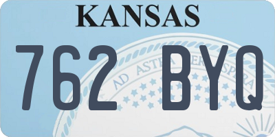 KS license plate 762BYQ